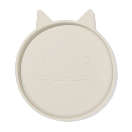 HEMA Kinderbordje Ø16cm monster siliconen beige (beige) | HEMA