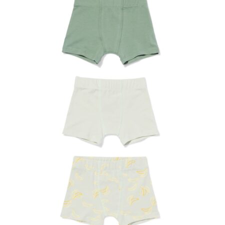 HEMA Kinderboxer bananen - 3 stuks groen (groen) | HEMA