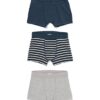 HEMA Kinderboxer strepen - 3 stuks grijs | HEMA