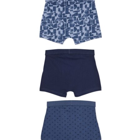 HEMA Kinderboxers blob - 3 stuks blauw (blauw) | HEMA