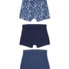 HEMA Kinderboxers blob - 3 stuks blauw (blauw) | HEMA