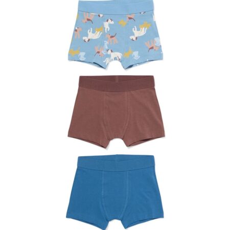HEMA Kinderboxers dieren - 3 stuks blauw (blauw) | HEMA