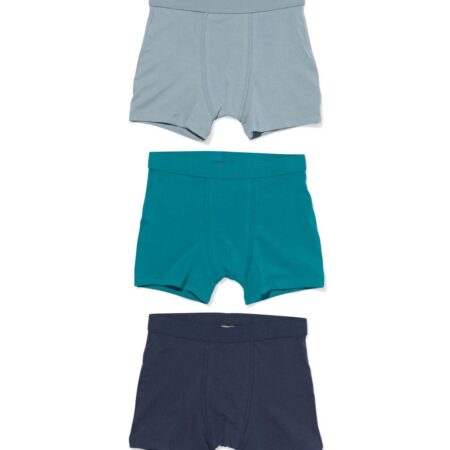 HEMA Kinderboxers katoen - 3 stuks blauw (blauw) | HEMA