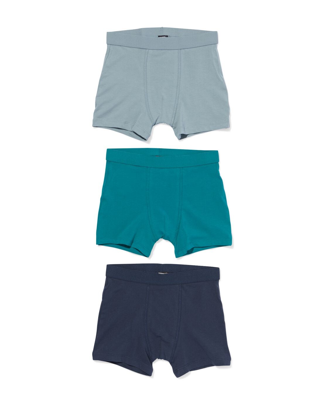 HEMA Kinderboxers katoen - 3 stuks blauw (blauw) | HEMA