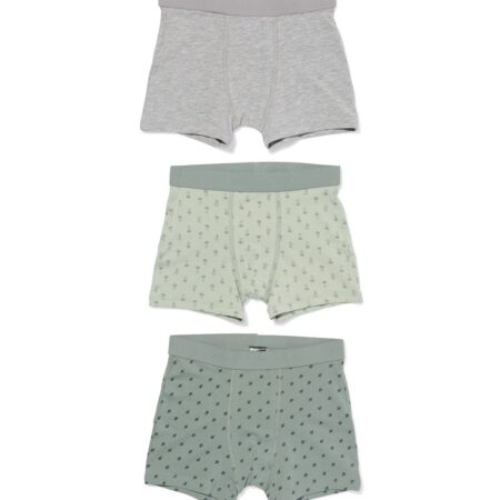 HEMA Kinderboxers katoen - 3 stuks groen (groen) | HEMA
