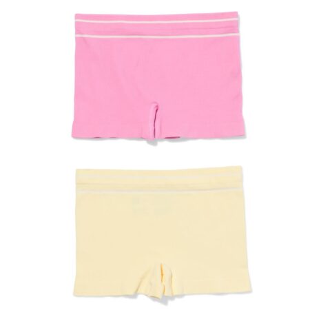 HEMA Kinderboxers naadloos katoen rib - 2 stuks multi (multi) | HEMA