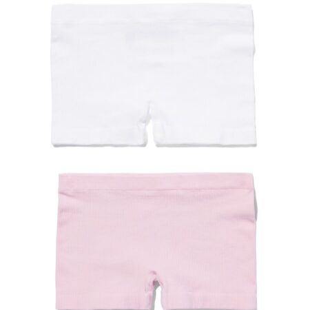 Kinderboxers naadloos rib - 2 stuks lichtpaars