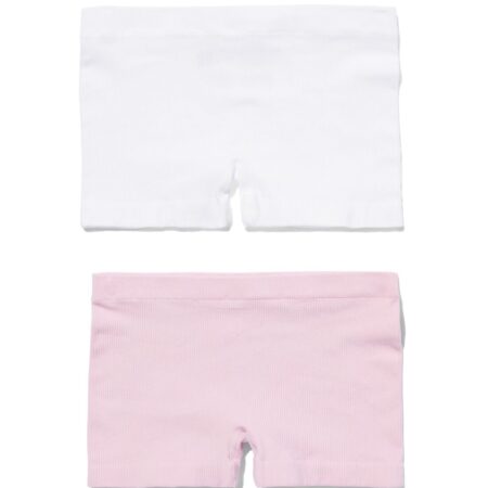 HEMA Kinderboxers naadloos rib - 2 stuks lichtpaars (lichtpaars) | HEMA
