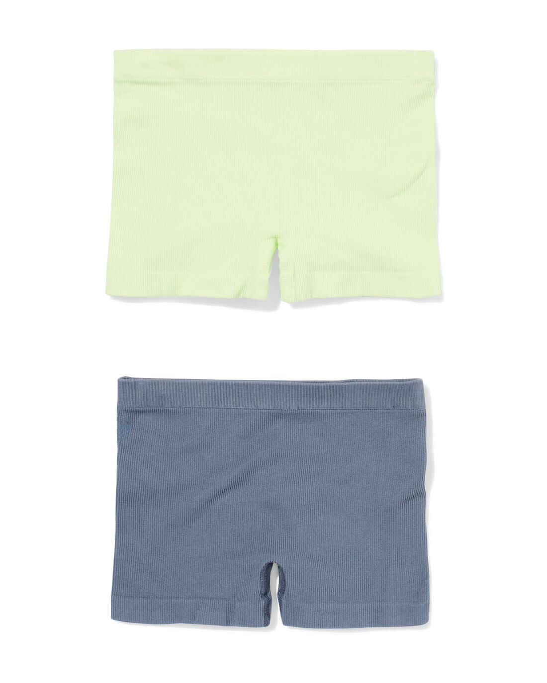 HEMA Kinderboxers naadloos rib - 2 stuks lime (lime) | HEMA