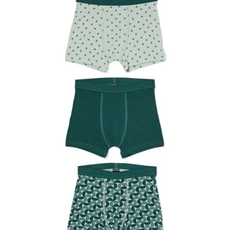 HEMA Kinderboxers printh - 3 stuks groen (groen) | HEMA
