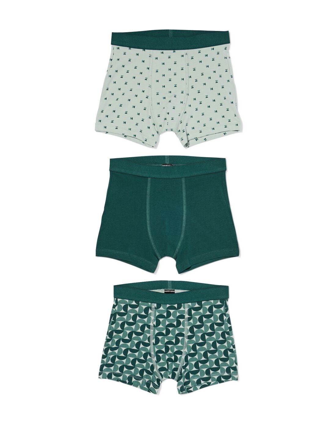 HEMA Kinderboxers printh - 3 stuks groen (groen) | HEMA