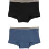 HEMA Kinderboxers stretch katoen - 2 stuks zwart (zwart) | HEMA