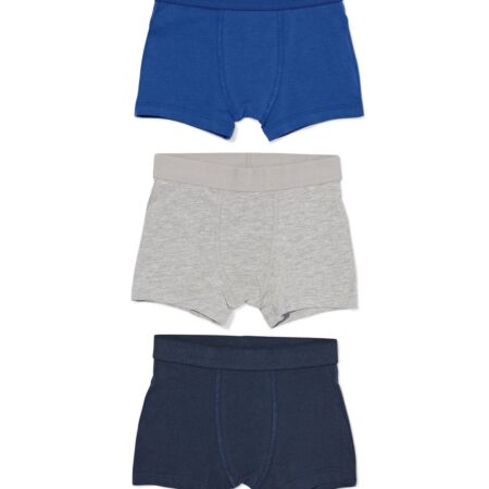 HEMA Kinderboxers uni - 3 stuks blauw (blauw) | HEMA