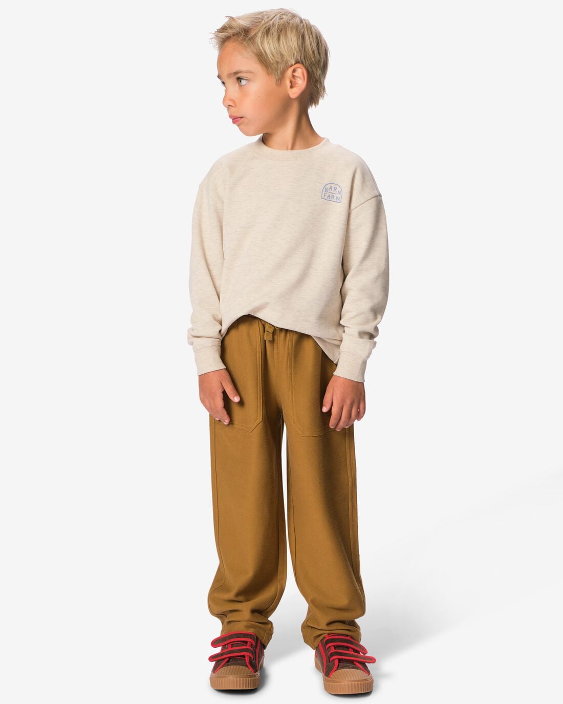 HEMA Kinderbroek regular fit bruin (bruin) | HEMA