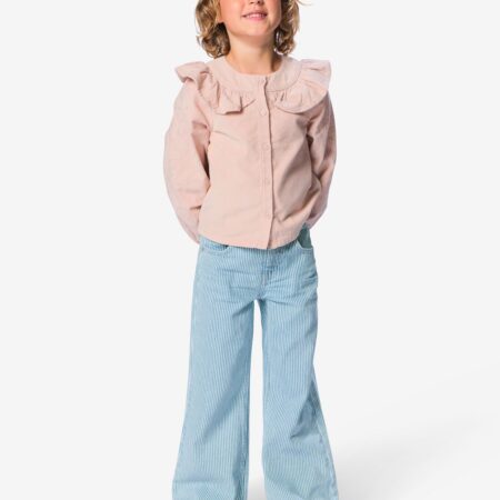 Kinderbroek regular fit streep denim