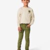 HEMA Kinderbroek skinny fit jog felgroen (felgroen) | HEMA