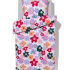 HEMA Kinderdekbedovertrek 140x200cm zacht katoen bloemen (multi) | HEMA