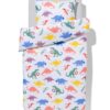 HEMA Kinderdekbedovertrek 140x200cm zacht katoen dino (multi) | HEMA