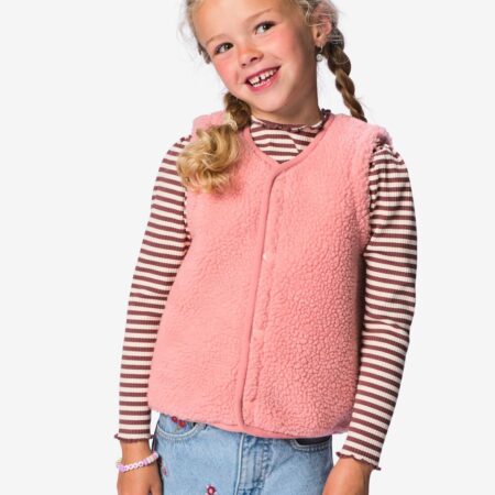 HEMA Kindergilet teddy roze (roze) | HEMA