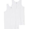 HEMA Kinder hemden basic stretch katoen - 2 stuks wit (wit) | HEMA