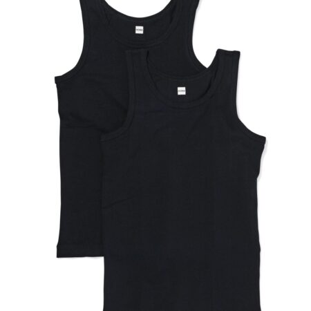 HEMA Kinderhemden - 2 stuks zwart (zwart) | HEMA