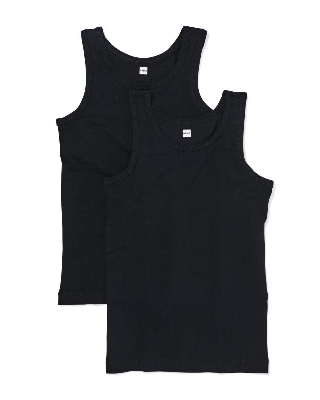 HEMA Kinderhemden - 2 stuks zwart (zwart) | HEMA