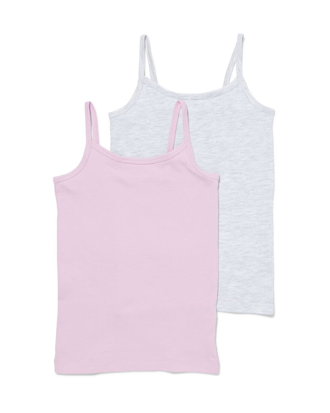 HEMA Kinderhemden katoen/stretch - 2 stuks lila (lila) | HEMA