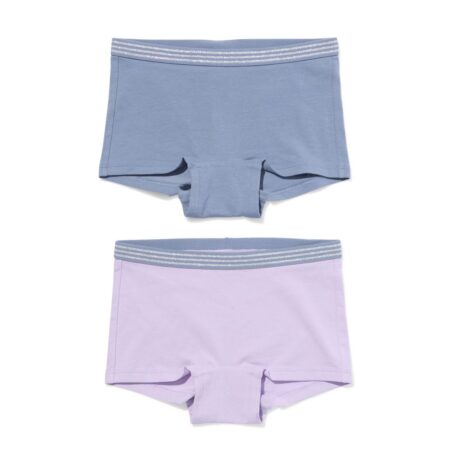 HEMA Kinderhipsters uni - 2 stuks lila (lila) | HEMA