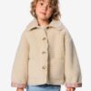 HEMA Kinderjas teddy bloemen ecru (ecru) | HEMA