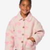 HEMA Kinderjas teddy roze (roze) | HEMA