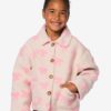 Kinderjas teddy roze