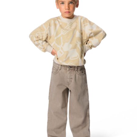 Kinderjeans regular fit bruin