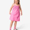 HEMA Kinderjurk wijd roze (roze) | HEMA