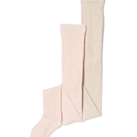 HEMA Kindermaillot structuur - 2 stuks lichtroze (lichtroze) | HEMA