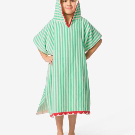 HEMA Kinderponcho 68x78cm krab strepen (multicolor) | HEMA