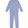 HEMA Kinderpyjama hartjes blauw (blauw) | HEMA