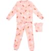 HEMA Kinderpyjama honden met poppenpyjama lichtroze (lichtroze) | HEMA
