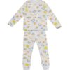 HEMA Kinderpyjama ruimte lichtgrijs (lichtgrijs) | HEMA