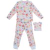 HEMA Kinderpyjama ruimte met poppenpyjama lichtblauw (lichtblauw) | HEMA