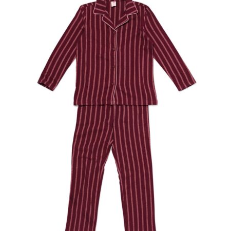 HEMA Kinderpyjama strepen bruin (bruin) | HEMA