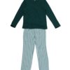 HEMA Kinderpyjama strepen groen (groen) | HEMA