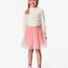 HEMA Kinderrok wijd mesh roze (roze) | HEMA