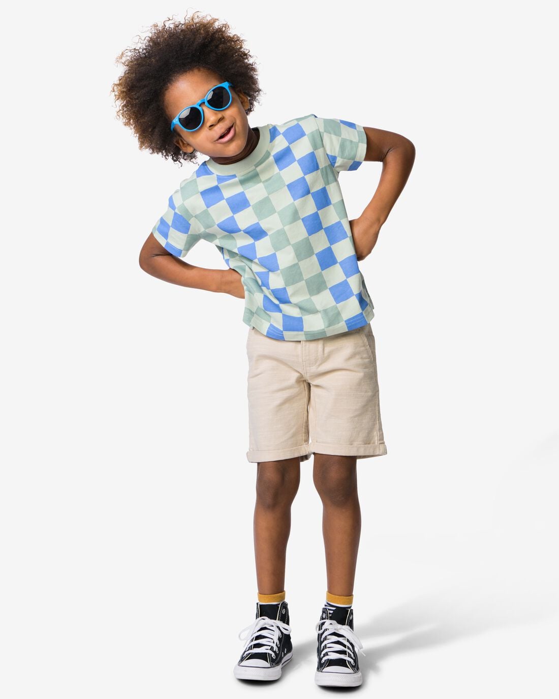 HEMA Kindershort regular fit ecru (ecru) | HEMA