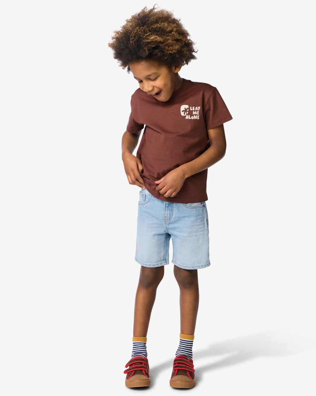 HEMA Kindershort regular fit lichtblauw (lichtblauw) | HEMA