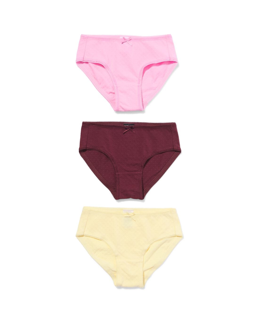 HEMA Kinderslips uni katoen - 3 stuks multicolor (multicolor) | HEMA