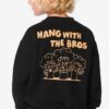 HEMA Kindersweater gezichtjes zwart (zwart) | HEMA