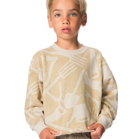 HEMA Kindertrui gereedschap ecru (ecru) | HEMA