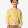 HEMA Kindertrui sweatstof abstract ecru (ecru) | HEMA