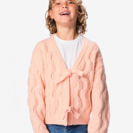 HEMA Kindervest gebreid roze (roze) | HEMA