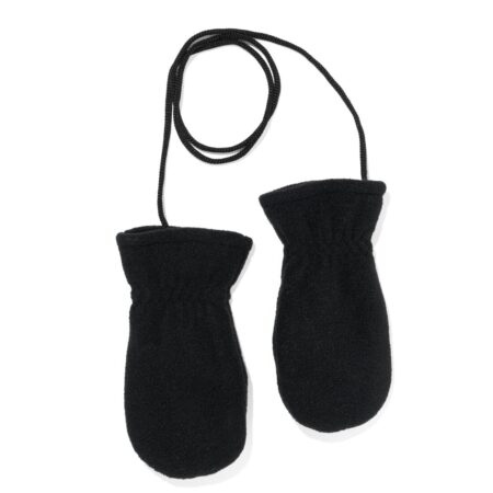 HEMA Kinderwanten fleece zwart (zwart) | HEMA